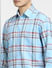 Blue Check Print Full Sleeves Shirt_403110+5