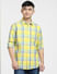 Bright Yellow Check Full Sleeves Shirt