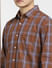 Brown Check Full Sleeves Shirt_403113+5