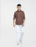Brown Check Full Sleeves Shirt_403113+6