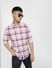 Light Pink Check Full Sleeves Shirt_403119+1
