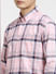 Light Pink Check Full Sleeves Shirt_403119+5