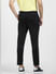 Black Mid Rise Slim Fit Trousers_403090+4