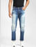 Blue Low Rise Ripped Skinny Fit Jeans _391556+2