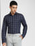 Blue Checks Full Sleeves Shirt_391564+2