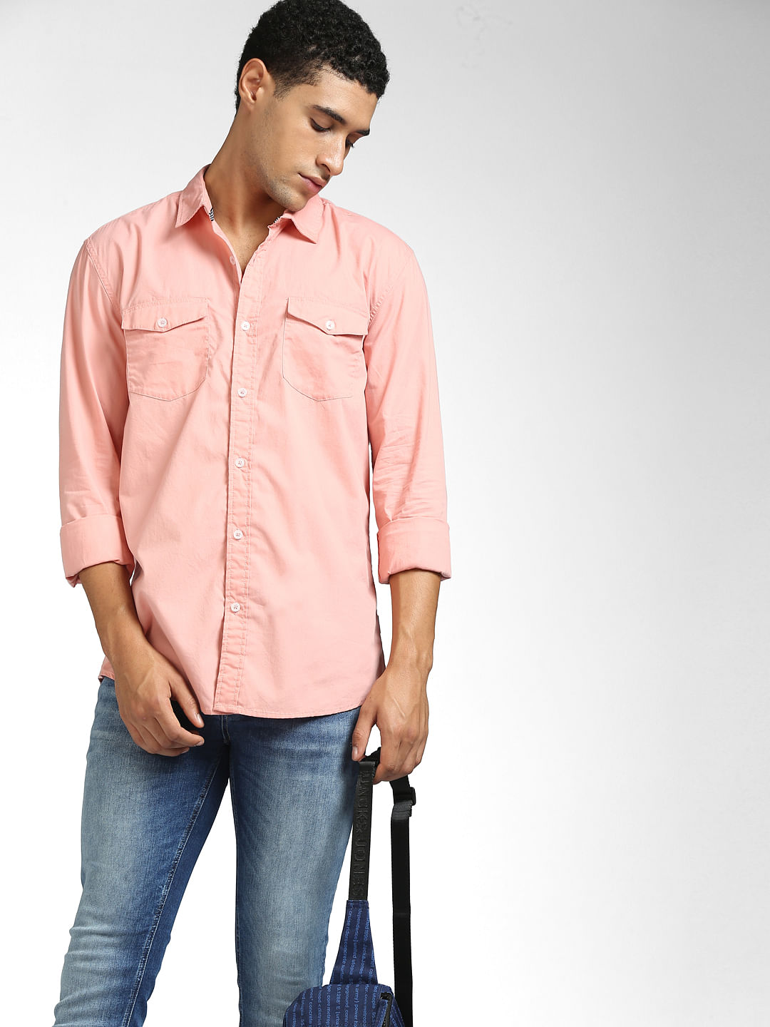 Pink M discount 95% Pull&Bear blouse WOMEN FASHION Shirts & T-shirts Crochet 