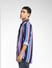 Purple Vertical Stripe Full Sleeves Shirt_391602+3