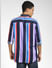 Purple Vertical Stripe Full Sleeves Shirt_391602+4