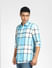 Blue Checks Full Sleeves Shirt_391603+3