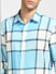 Blue Checks Full Sleeves Shirt_391603+5
