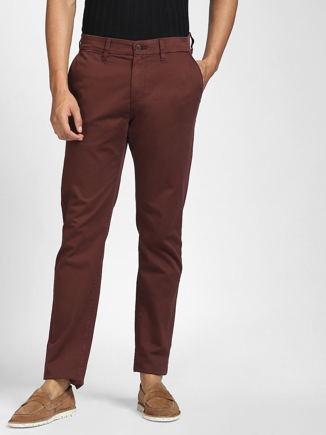 Guide London Guide Burgundy Suit Pants In Slim Fit, $120 | Asos | Lookastic