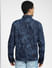 Dark Blue Printed Denim Jacket_391617+4