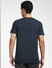 Blue Graphic Print Crew Neck T-shirt_391628+4