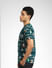 Green Striped Crew Neck T-shirt_391636+3