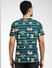 Green Striped Crew Neck T-shirt_391636+4