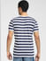 Blue Striped Crew Neck T-shirt_391637+4