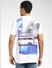 White Graphic Print Polo Neck T-shirt_391642+4
