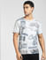 Grey Graphic Print Crew Neck T-shirt_391645+2