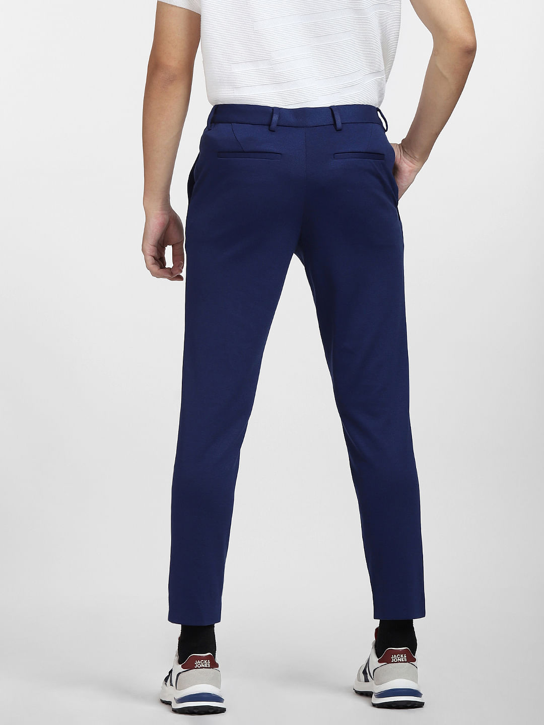 Buy Royal Blue Trousers With Functional Pockets For Men Online  Best  Prices in India  Uniform Bucket  UNIFORM BUCKET