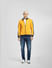 Yellow Contrast Tipping Track Jacket_401836+6