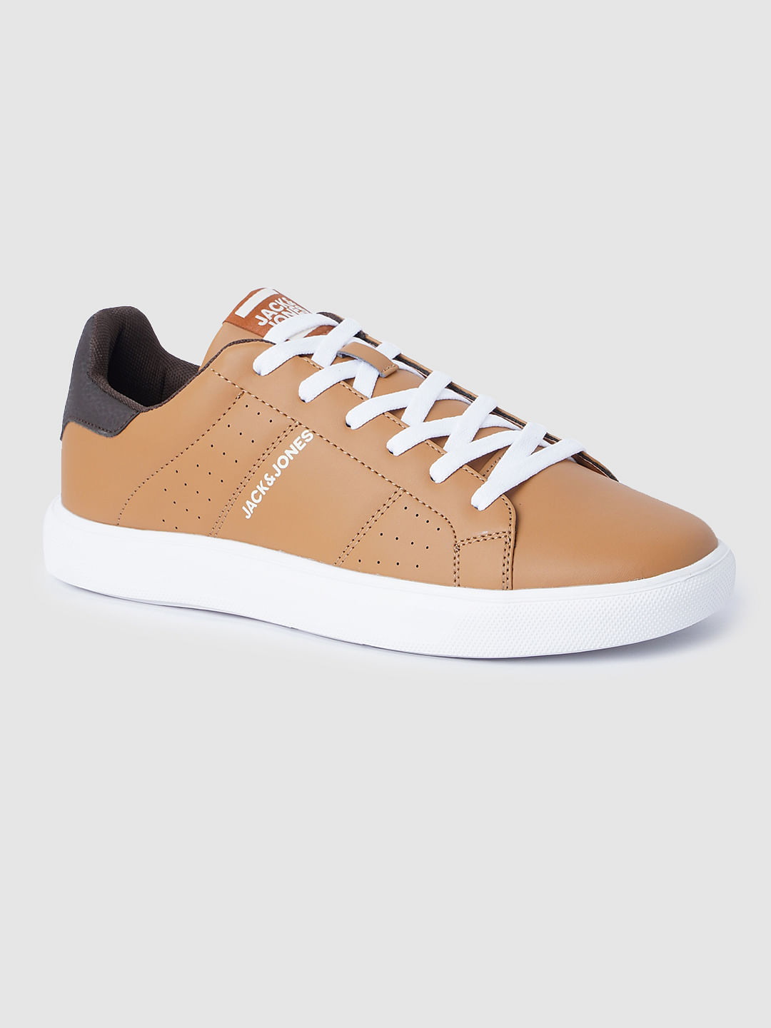 Men's Tan Color Leather Slip-on Shoes
