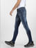 Blue Low Rise Washed Liam Skinny Jeans_401839+3