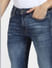 Blue Low Rise Washed Liam Skinny Jeans_401839+5