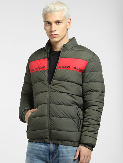 Green Quilted Hooded Puffer Jacket