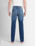 Blue High Rise Washed Ray Bootcut Jeans_401862+4