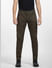 Olive Mid Rise Yarn Dyed Pants_401883+2