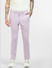 Lilac Mid Rise Knit Trousers_401003+2