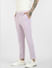 Lilac Mid Rise Knit Trousers_401003+3