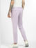 Lilac Mid Rise Knit Trousers_401003+4
