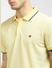 Yellow Polo Neck T-shirt_401006+5