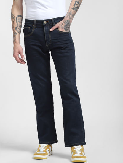 Dark Blue Low Rise Ray Bootcut Jeans