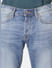 Blue Low Rise Washed Tim Slim Jeans