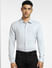 Grey Knit Full Sleeves Shirt_401014+2