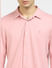 Pink Knit Full Sleeves Shirt_401018+5