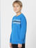 Boys Blue Logo Print Sweatshirt_398953+3