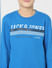 Boys Blue Logo Print Sweatshirt_398953+5