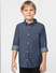 Boys Dark Blue Denim Full Sleeves Shirt_398505+2
