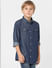 Boys Blue Denim Full Sleeves Shirt_398517+2