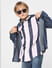 Boys Peach Striped Full Sleeves Shirt_398528+1