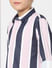 Boys Peach Striped Full Sleeves Shirt_398528+5