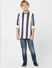 Boys Peach Striped Full Sleeves Shirt_398528+6