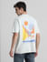 White Graphic Print Oversized T-shirt_416215+4