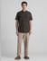 Dark Green Cotton Short Sleeves Shirt_416216+6
