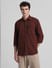 Maroon Cotton Full Sleeves Shirt_416219+2