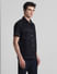 Black Oversized Short Sleeves Shirt_416223+3