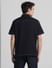 Black Oversized Short Sleeves Shirt_416223+4
